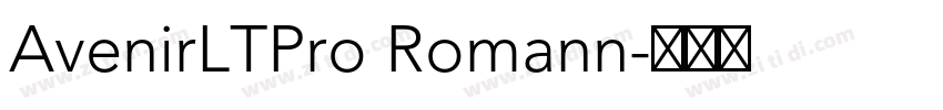 AvenirLTPro Romann字体转换